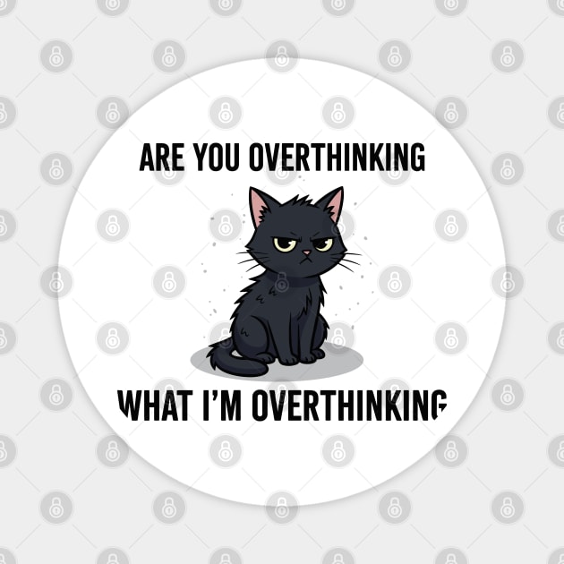 Are You Overthinking What I'm Overthinking Magnet by enrynz